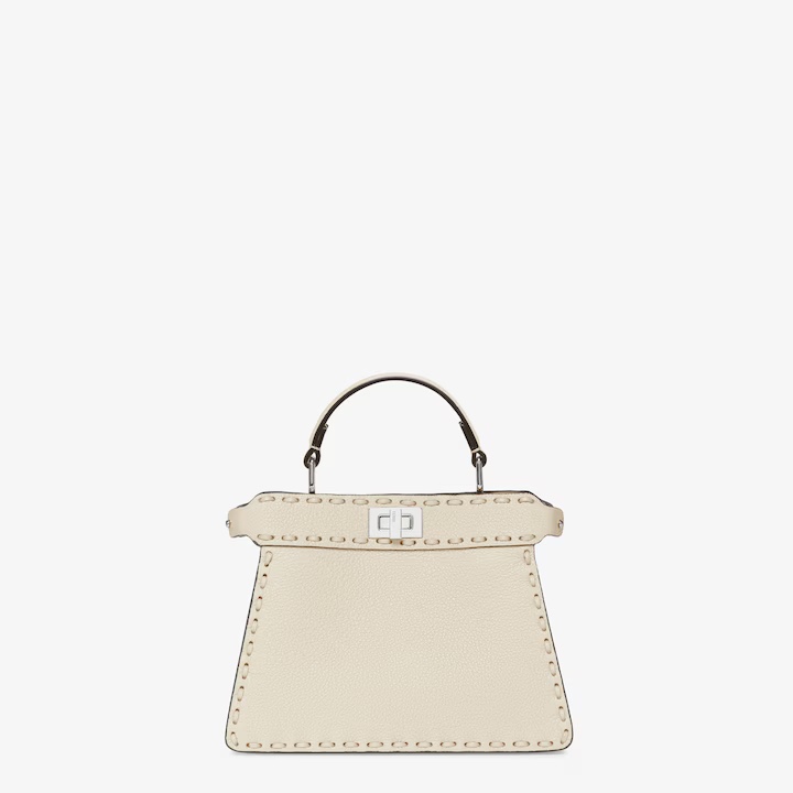 Fendi I See U Petite Small HandbagCamellia White Official Show