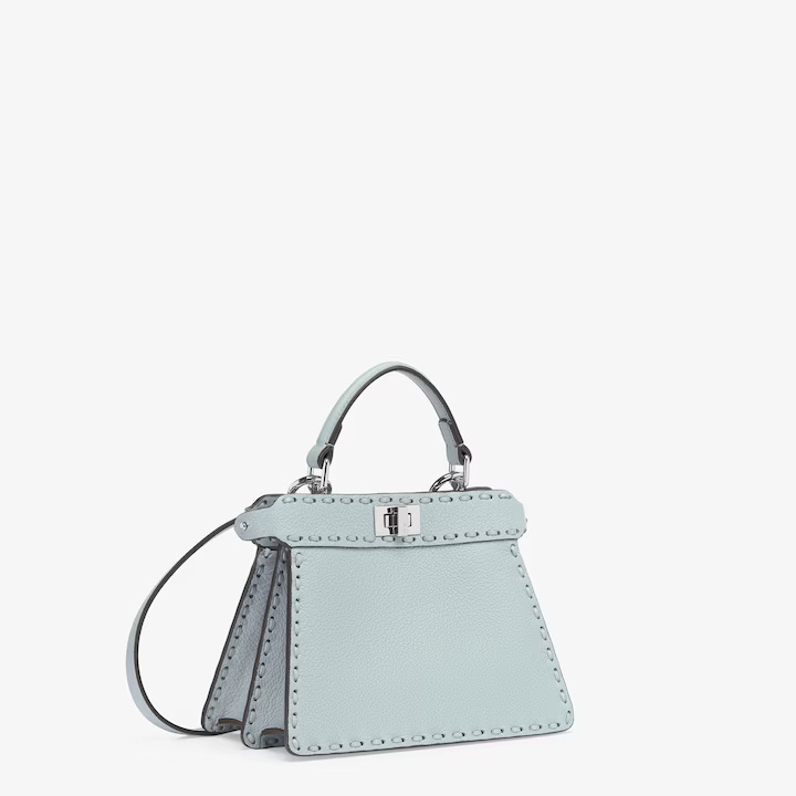 Fendi I See U Petite Small HandbagLight Blue Official Show