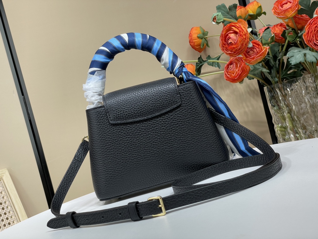 Louis Vuitton [Capucines mini handbag] Officially on sale M24673 48865 (silk scarf wrist)