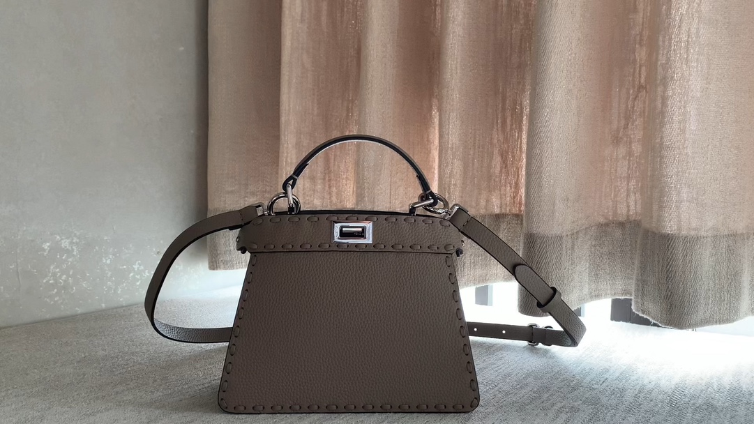 Fendi I See U Petite Small HandbagDove Gray