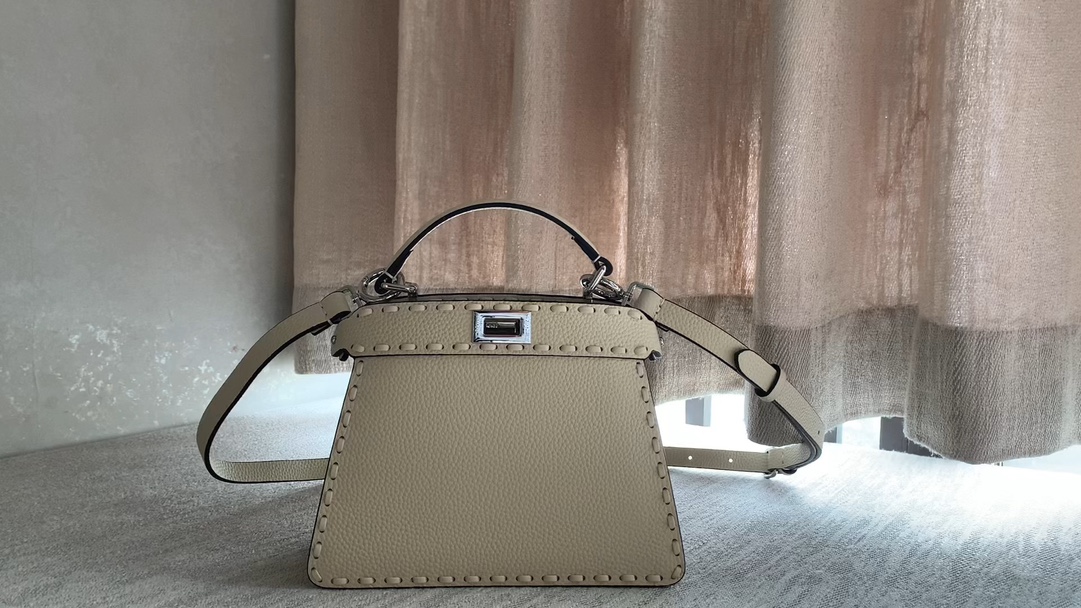 Fendi I See U Petite Small HandbagCamellia White