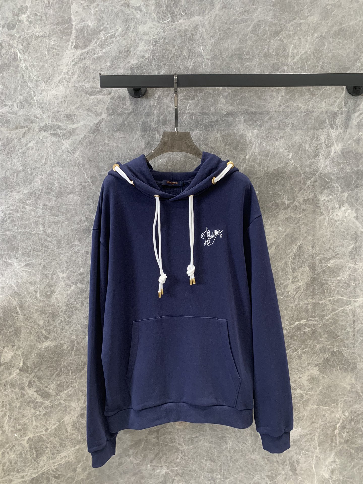 From China
 Louis Vuitton Clothing Hoodies Embroidery Cotton Fall Collection Hooded Top