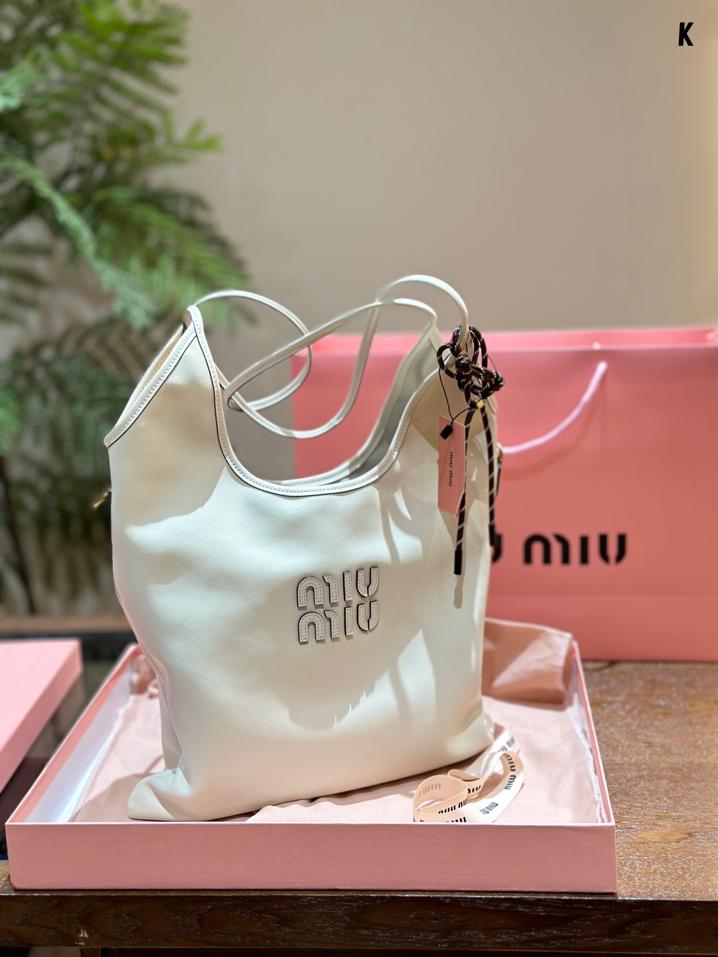 MiuMiu Tote Bags Canvas Cowhide Spring/Summer Collection