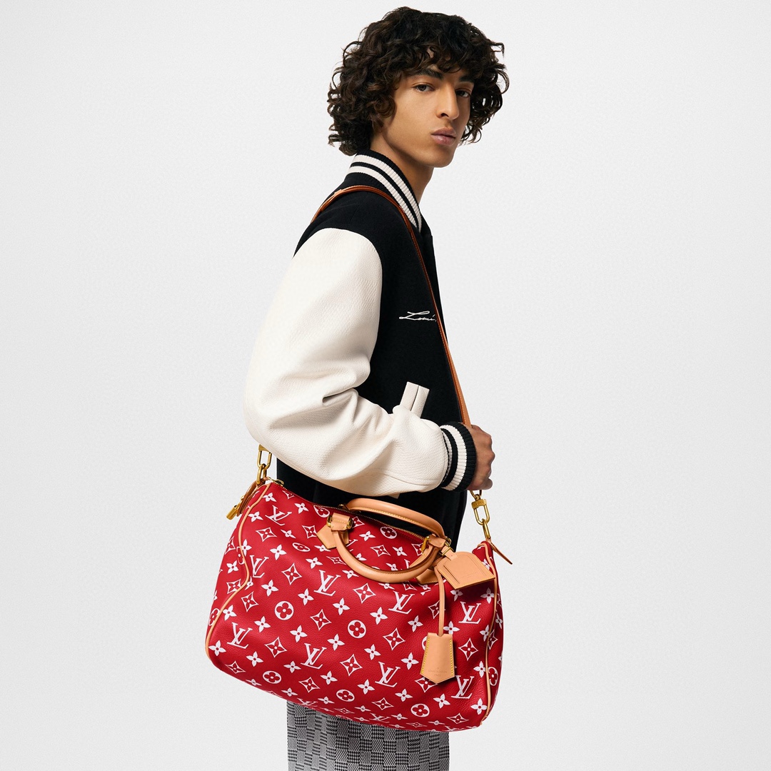 Louis Vuitton SPEEDY P9 BANDOULIERE40 HandbagM24420 Red Premium Picture
