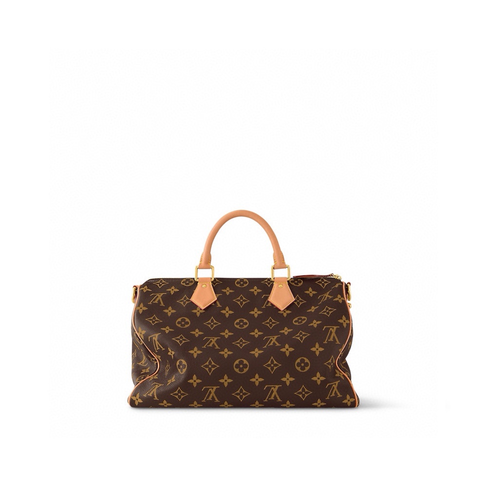Louis Vuitton Rare edition counter inspection, full leather inside and outside, Xiaogui [SPEEDY P9 BANDOULIERE40 handbag] M24422 brown