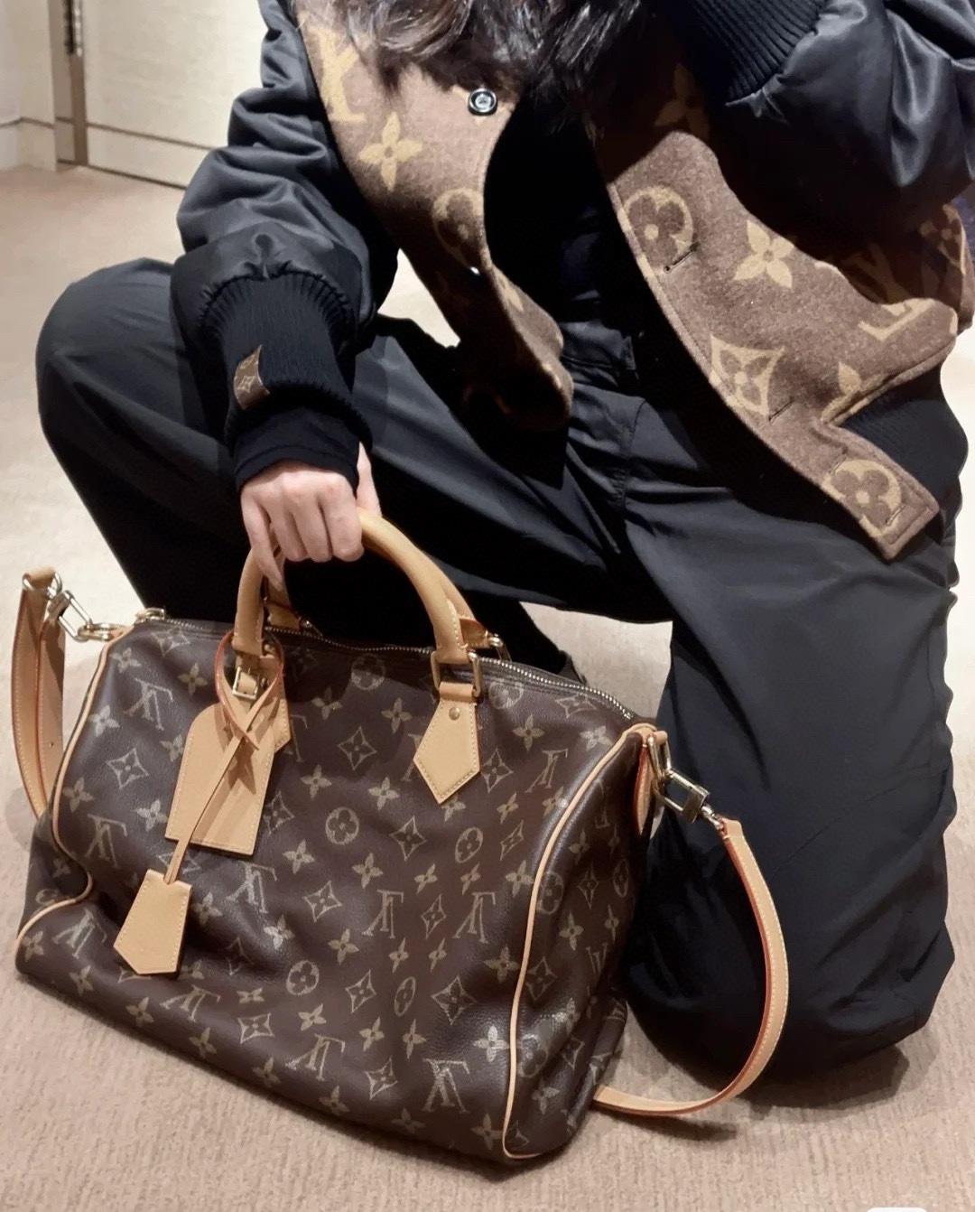Louis Vuitton [SPEEDY P9 BANDOULIERE40 handbag] M24422 brown, so beautiful