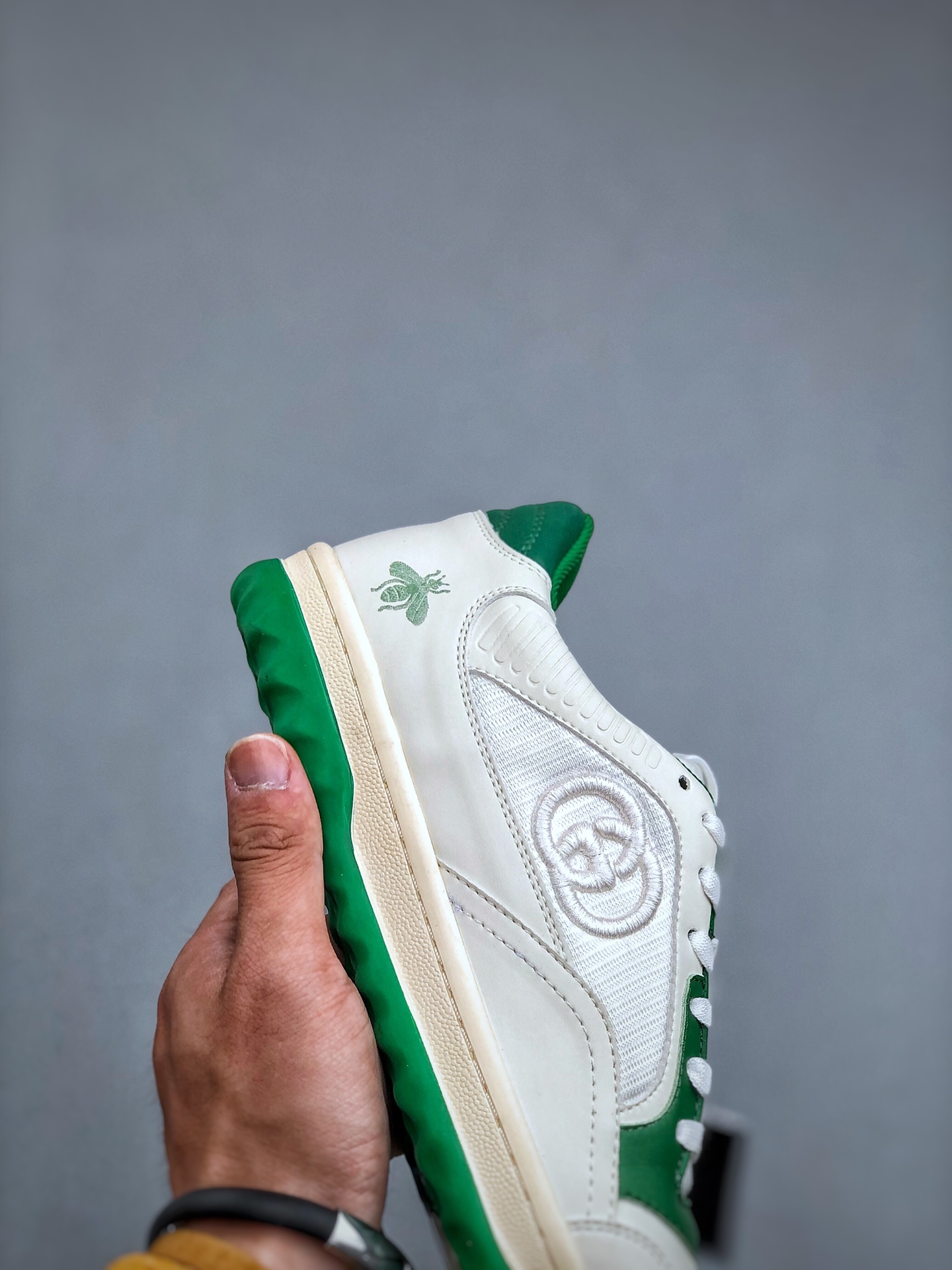 260 Gucci 轻奢单品 广东品质原厂 高奢古驰Gucci Screener GG High-Top Sneaker休闲潮鞋