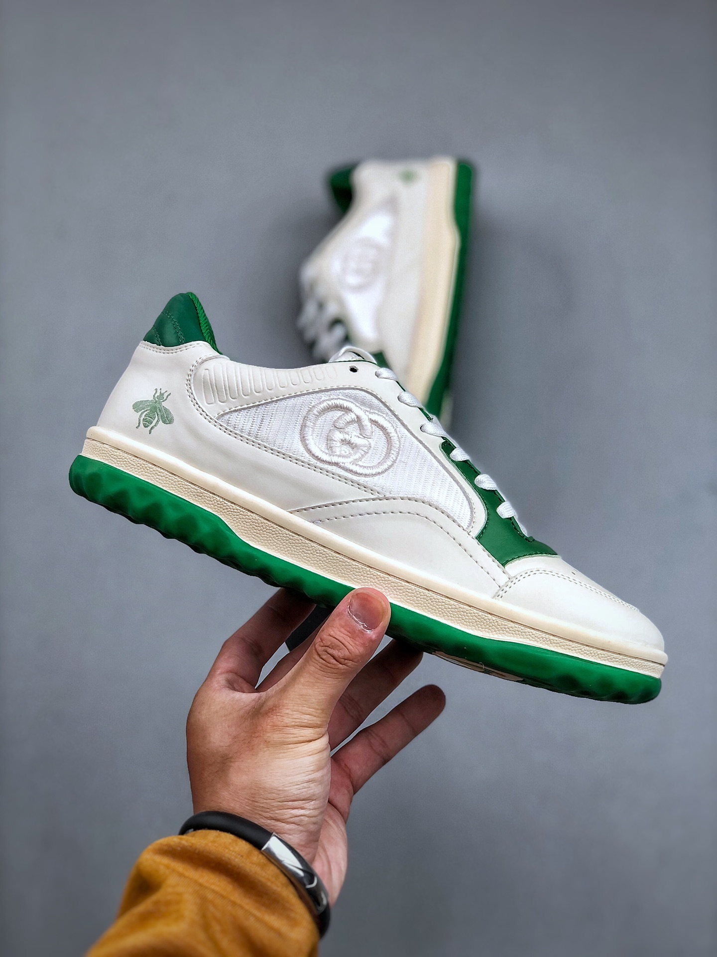 260 Gucci 轻奢单品 广东品质原厂 高奢古驰Gucci Screener GG High-Top Sneaker休闲潮鞋