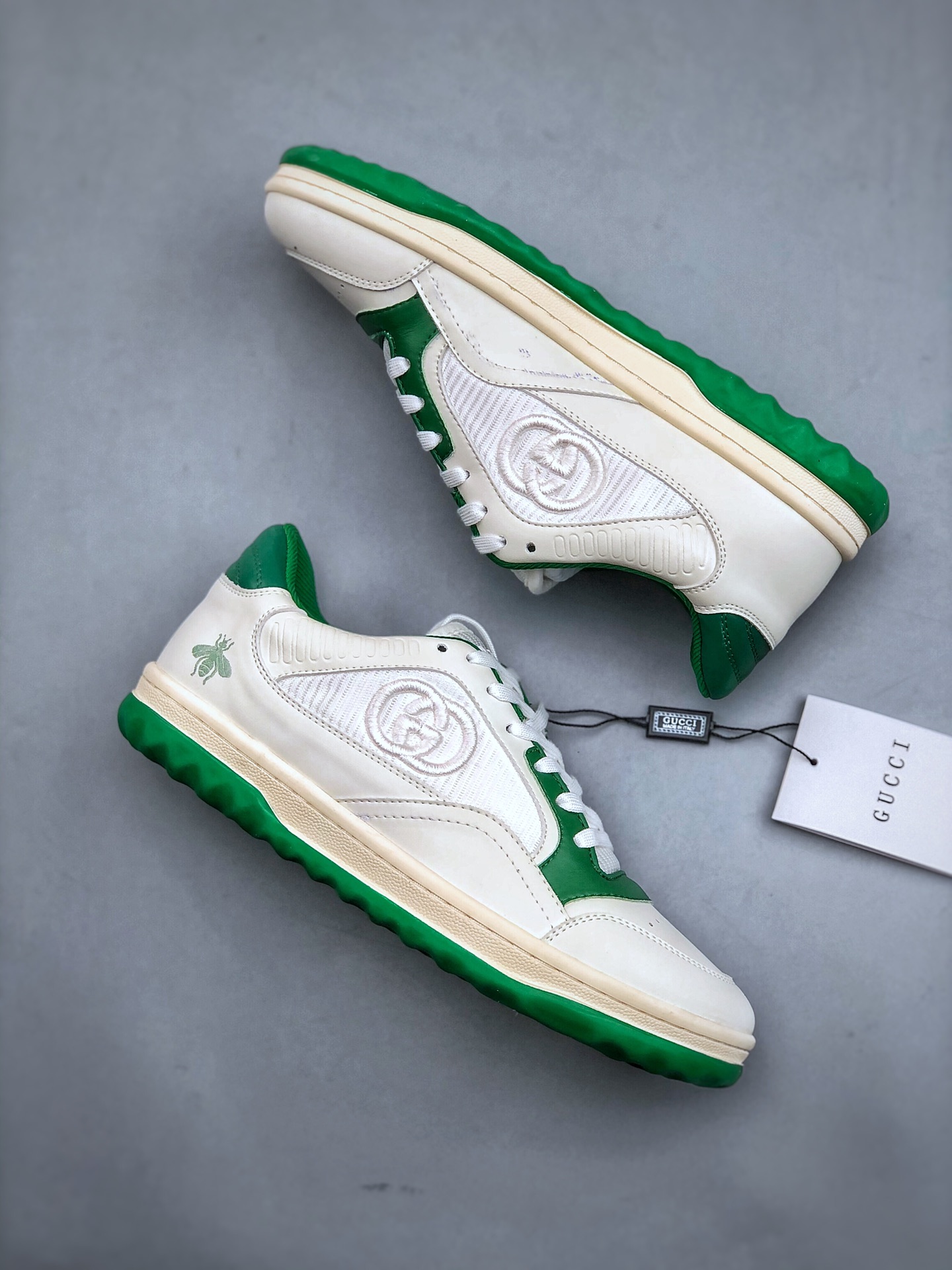 260 Gucci 轻奢单品 广东品质原厂 高奢古驰Gucci Screener GG High-Top Sneaker休闲潮鞋