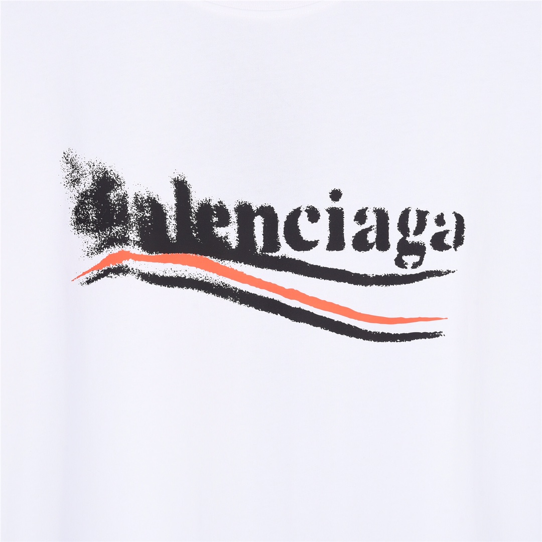 上新140 Balenciaga 巴黎世家24ss新款 溶解可乐背心短袖