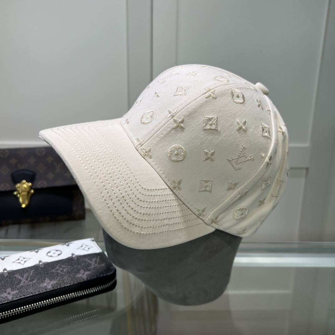 Louis Vuitton 1: 1
 Sombreros Gorras Réplica por barato
 Bordado Universal para hombres y mujeres Algodón