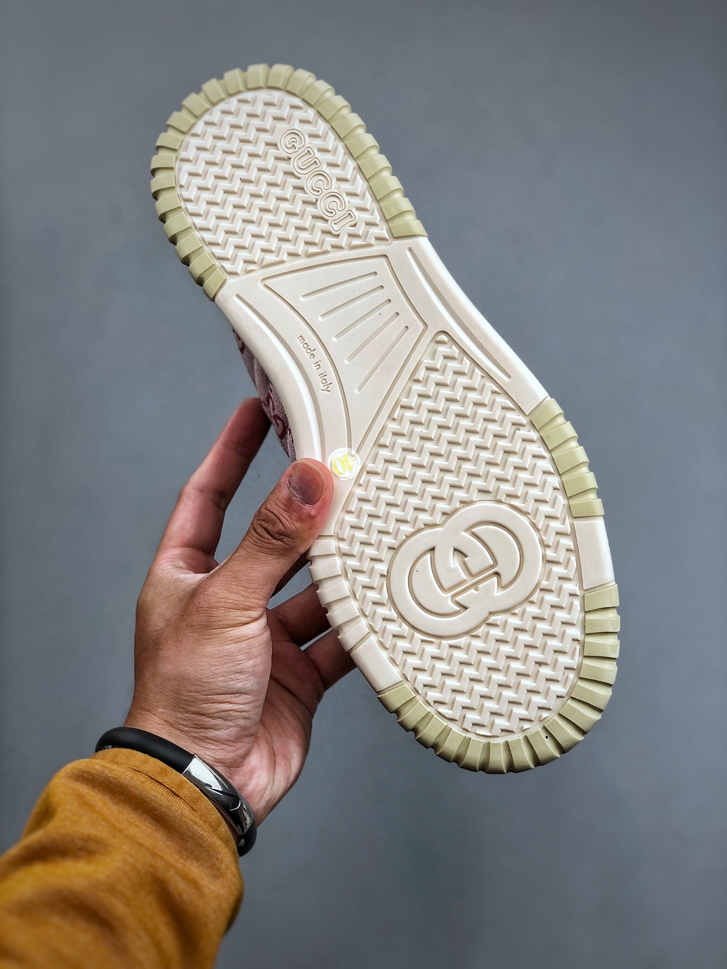 420 意大利奢侈品牌-古驰Gucci Re-Web Leather Sneakers 系列低帮小白板鞋