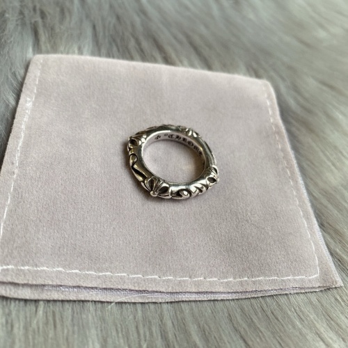 Chrome Hearts Classic Retro Ring With Floral and Cross Design 1 Chrome Hearts Classic Retro Ring With Floral and Cross Design