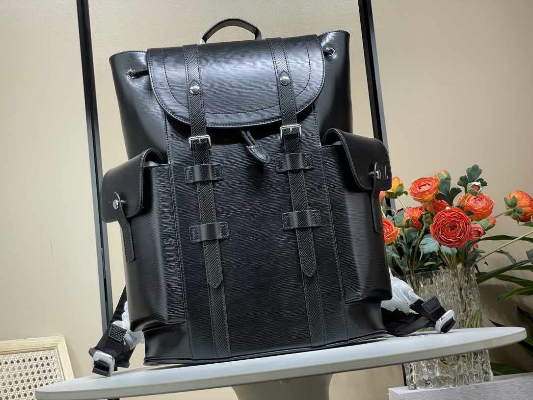 Louis Vuitton LV Christopher Speichern
 Taschen Rucksack Schwarz Epi M41709