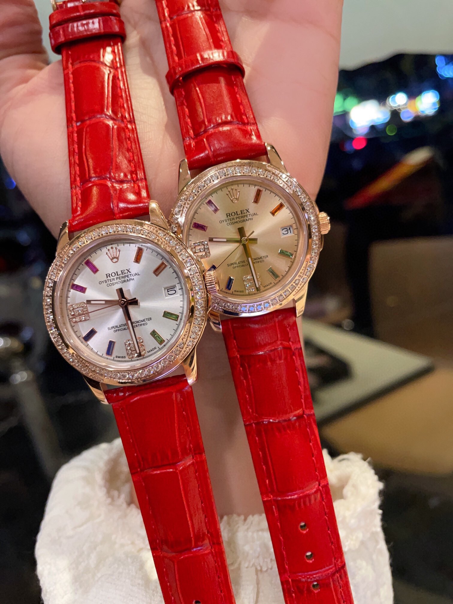 Elegant Rolex Ceramic Women’s Wristwatch with Sapphire Crystal Mirror – 35mm. - 图片 1