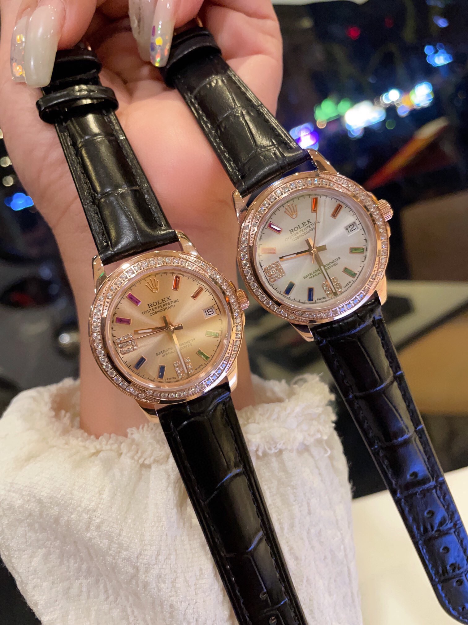 Elegant Rolex Ceramic Women’s Wristwatch with Sapphire Crystal Mirror – 35mm. - 图片 3