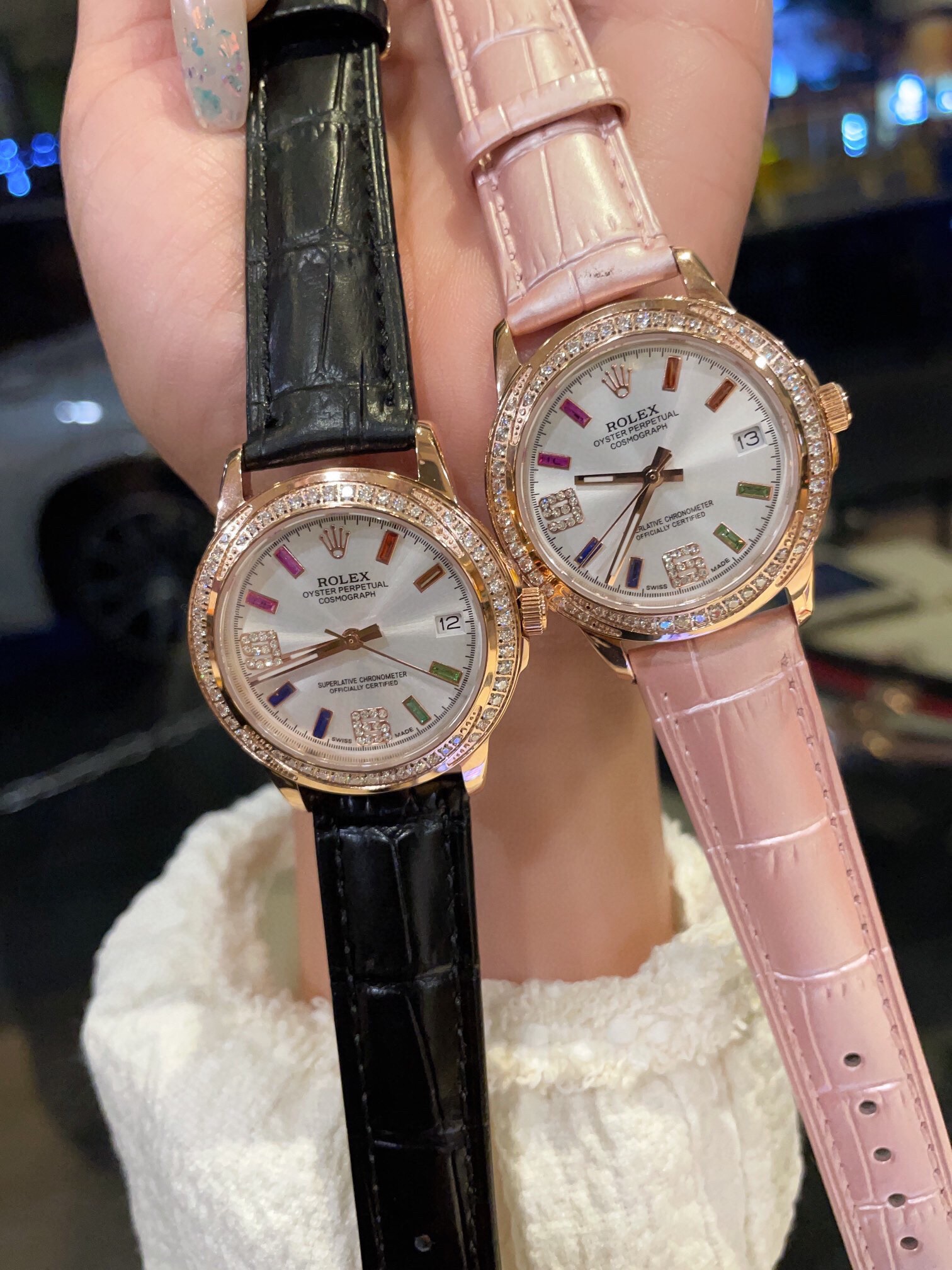 Elegant Rolex Ceramic Women’s Wristwatch with Sapphire Crystal Mirror – 35mm. - 图片 9
