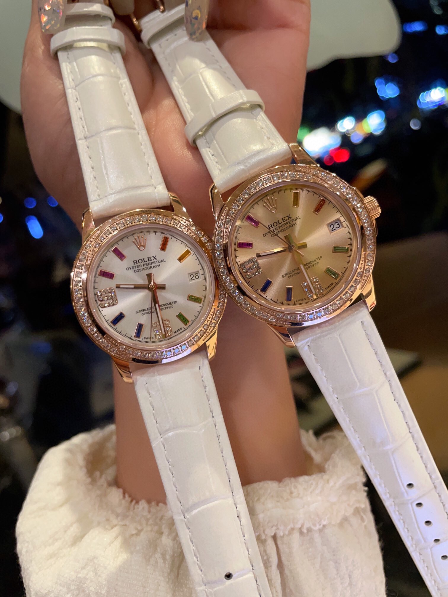 Elegant Rolex Ceramic Women’s Wristwatch with Sapphire Crystal Mirror – 35mm. - 图片 2
