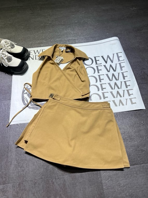 Loewe AAA+
 Clothing Shirts & Blouses Skirts T-Shirt High-End Designer
 Linen