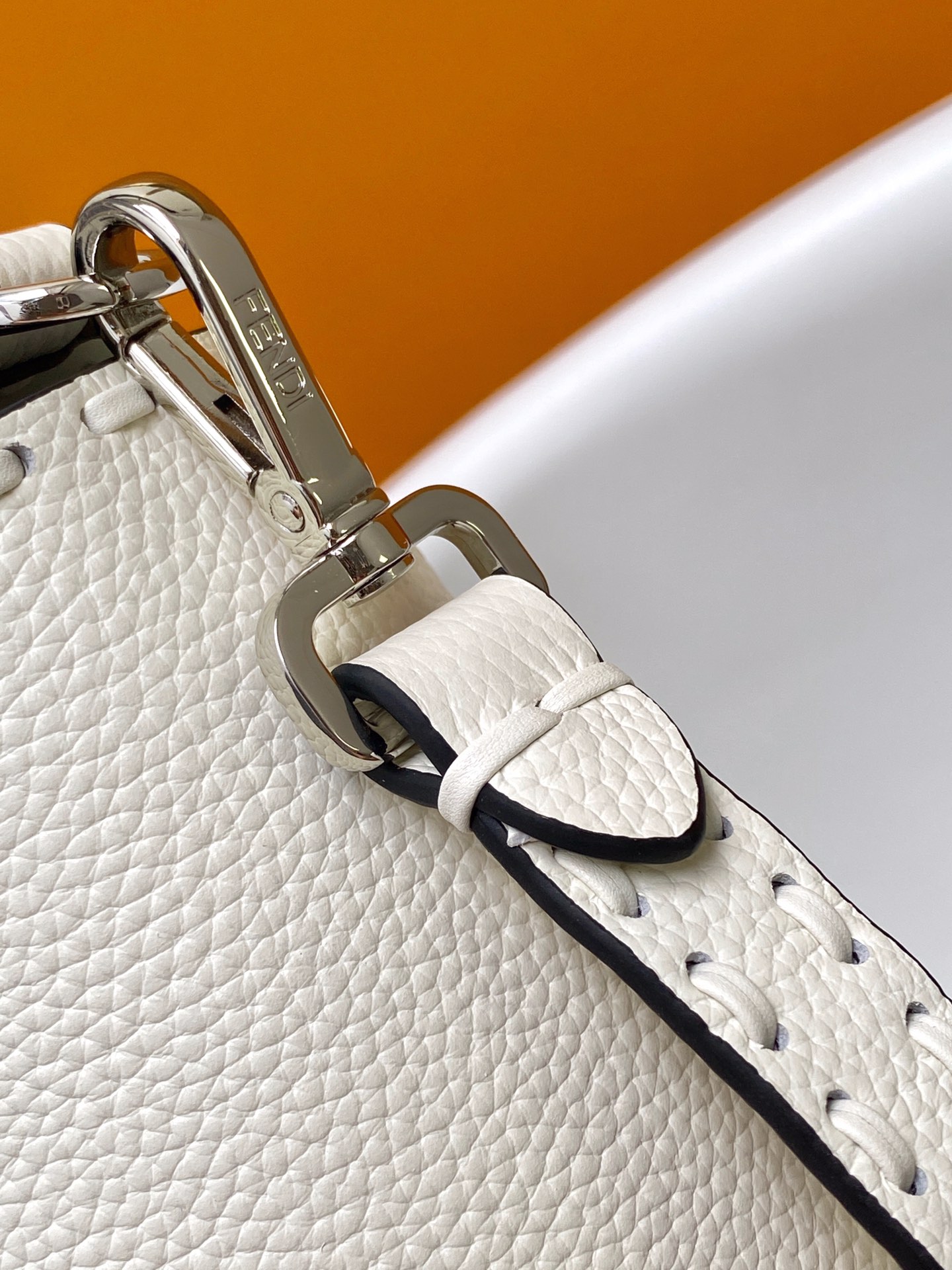 Fendi Baguette Medium White Leather Shoulder Bag - Chic and Timeless Design 8 i1717654652 5838 6