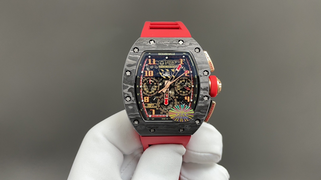 Richard Mille AAA
 الساعات أسود . وردة روز الذهب أبيض مصقول السراويل الرياضية Mechanical Movement RM021511