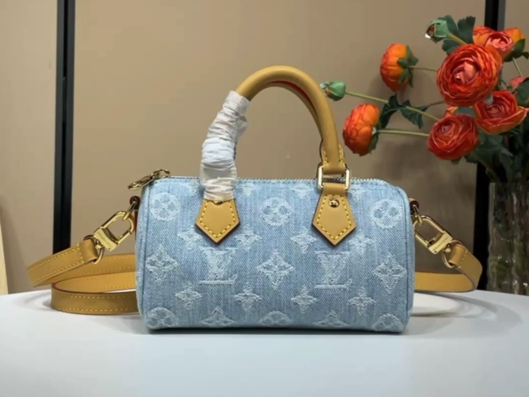 Louis Vuitton LV Speedy Tassen handtassen Blauw Lichtblauw m11212