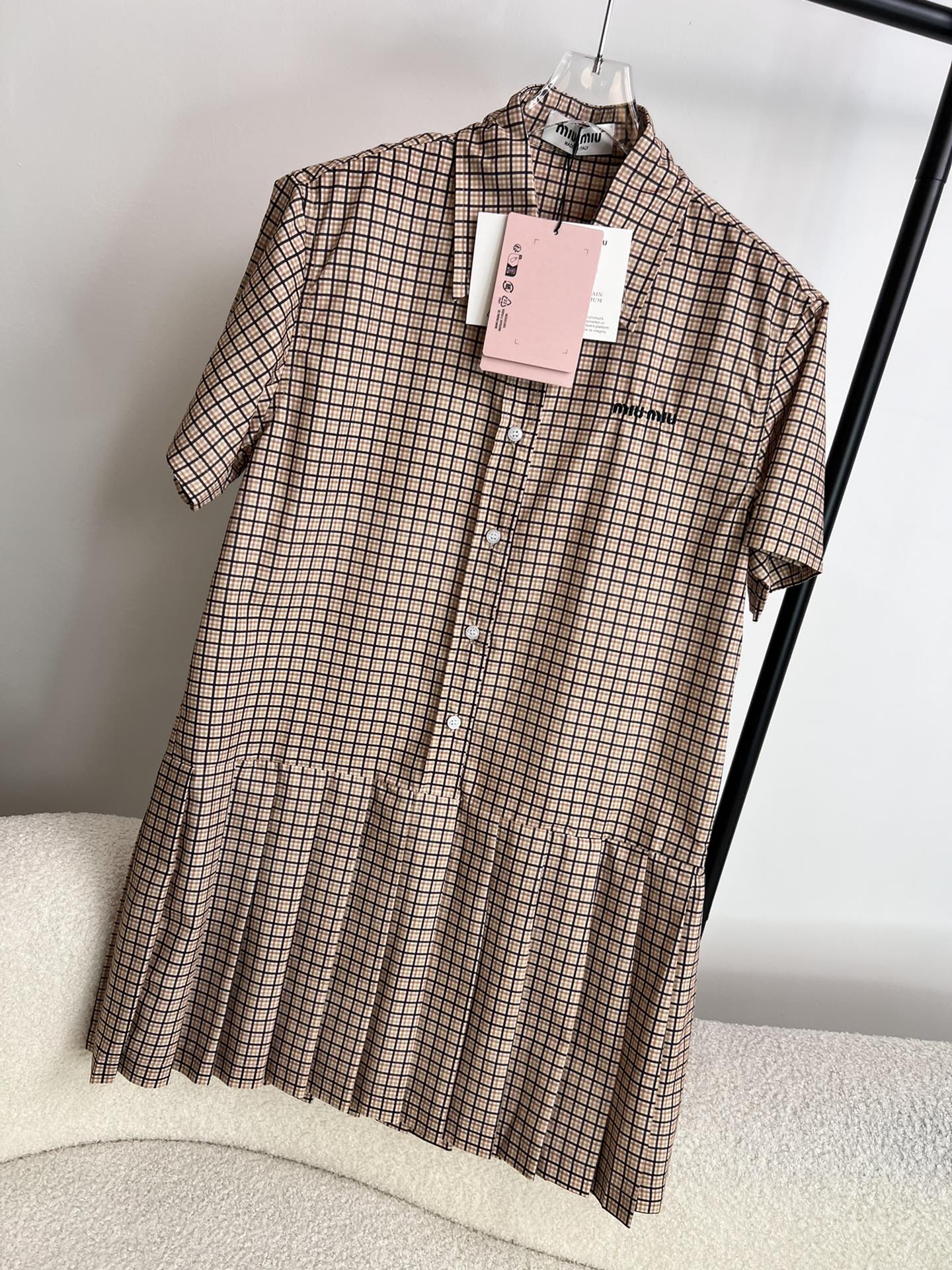 MiuMiu Clothing Dresses Shirts & Blouses AAAA Customize
 Summer Collection