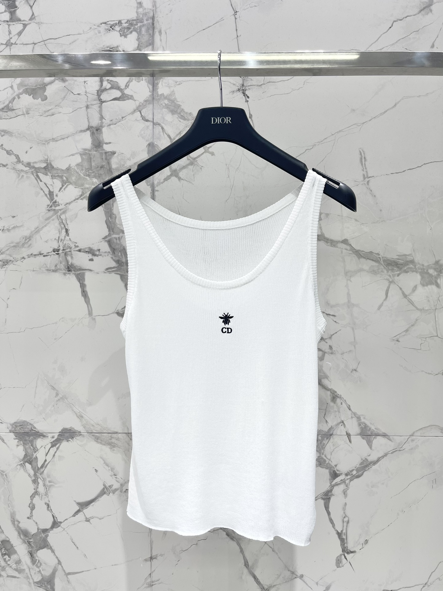 Dior Kleidung Tank-Top Stickerei Stricken Sommerkollektion