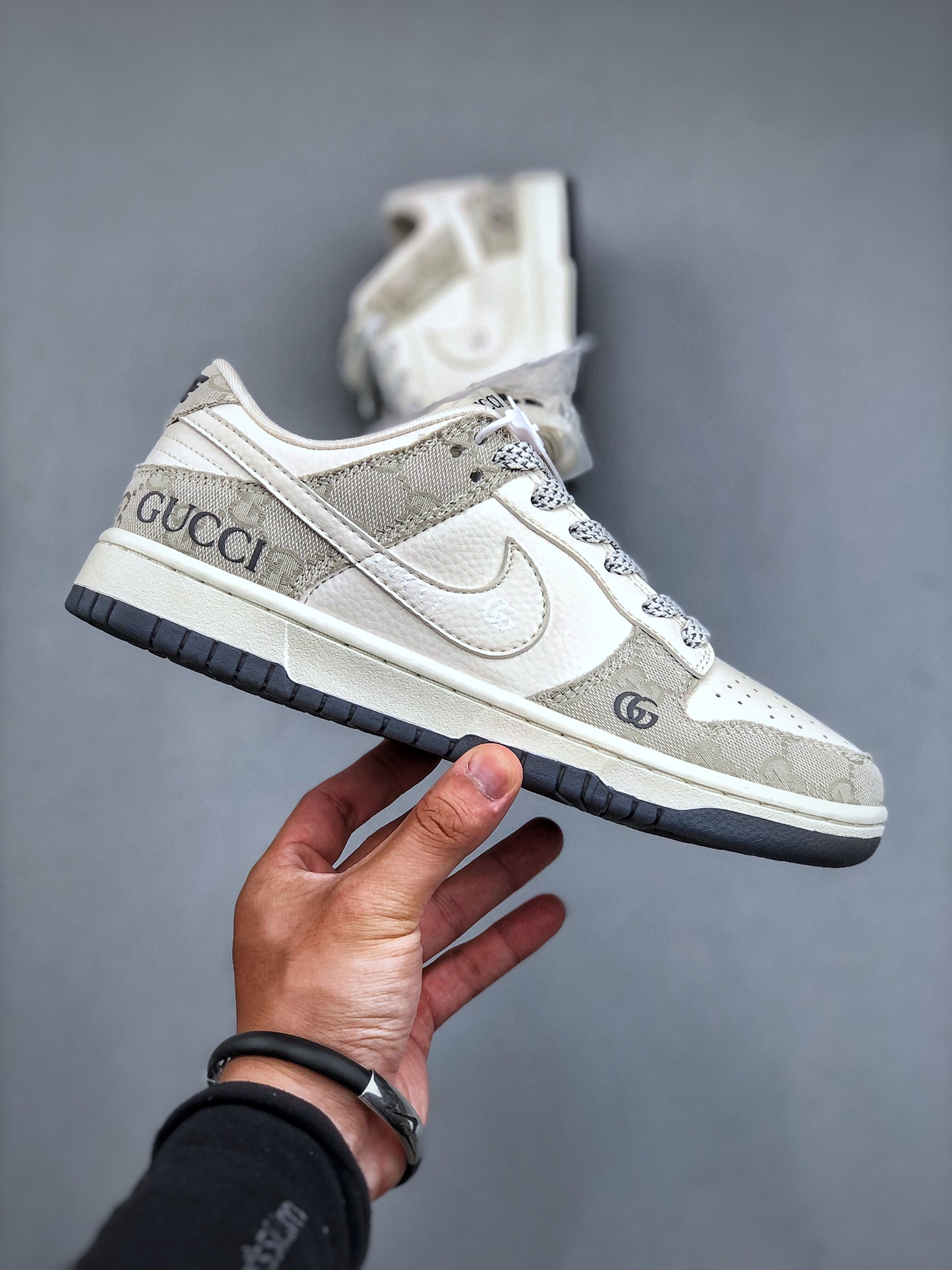 Nk SB Dunk Low 古驰联名-烟灰 周年定制 低帮休闲板鞋 CF3688-003 #定制鞋盒 大厂纯原品质 超高清洁度 4