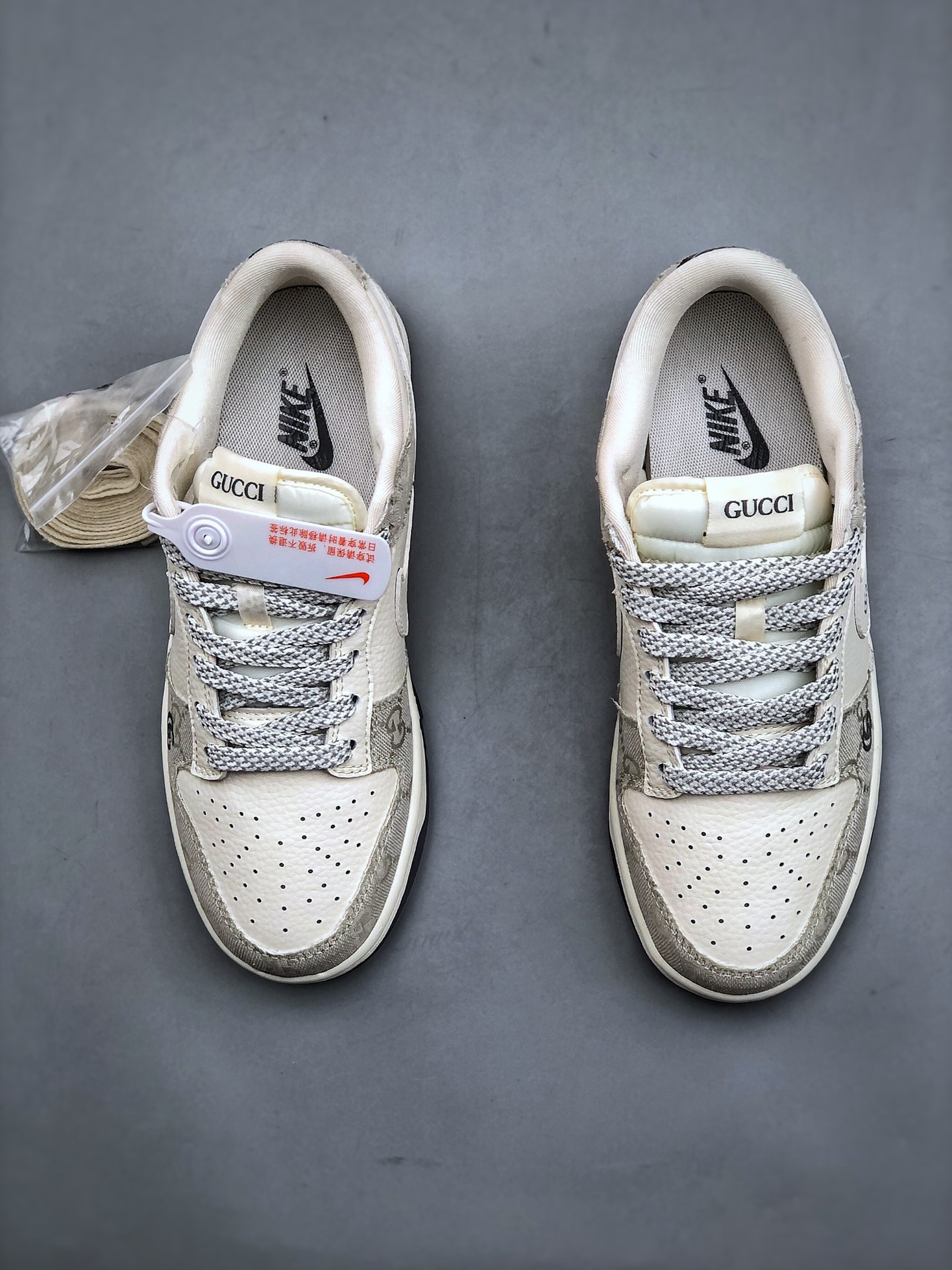 Nk SB Dunk Low 古驰联名-烟灰 周年定制 低帮休闲板鞋 CF3688-003 #定制鞋盒 大厂纯原品质 超高清洁度 5