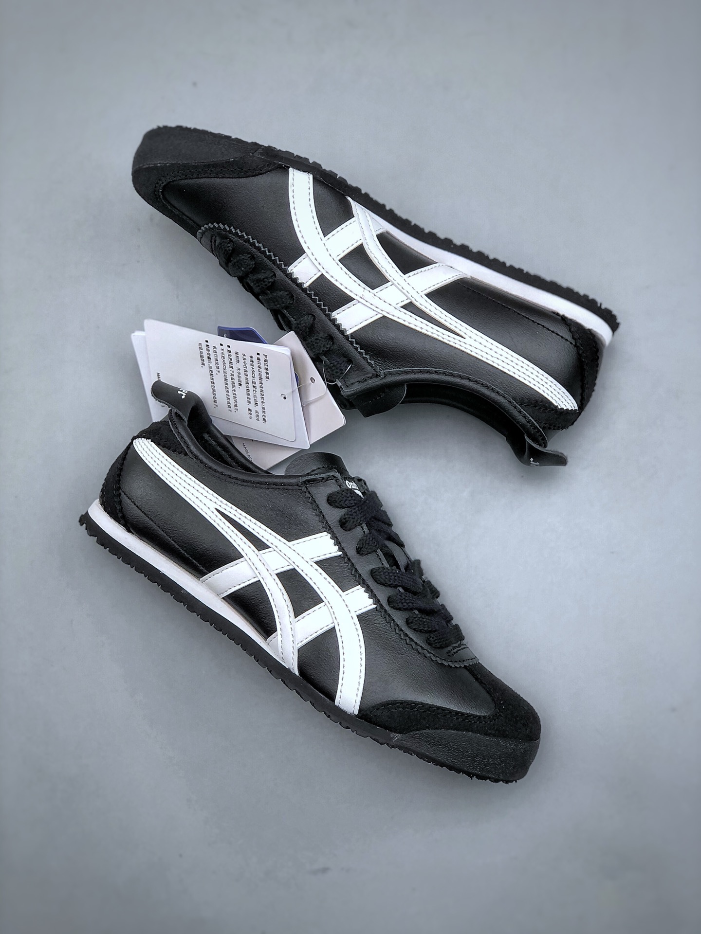 OnitsukaTiger/鬼塚虎 Mexico 66 全头层皮面低邦休闲跑步鞋 1183C102-001 #纯原品质 原鞋开发 采用材料和胶水 9