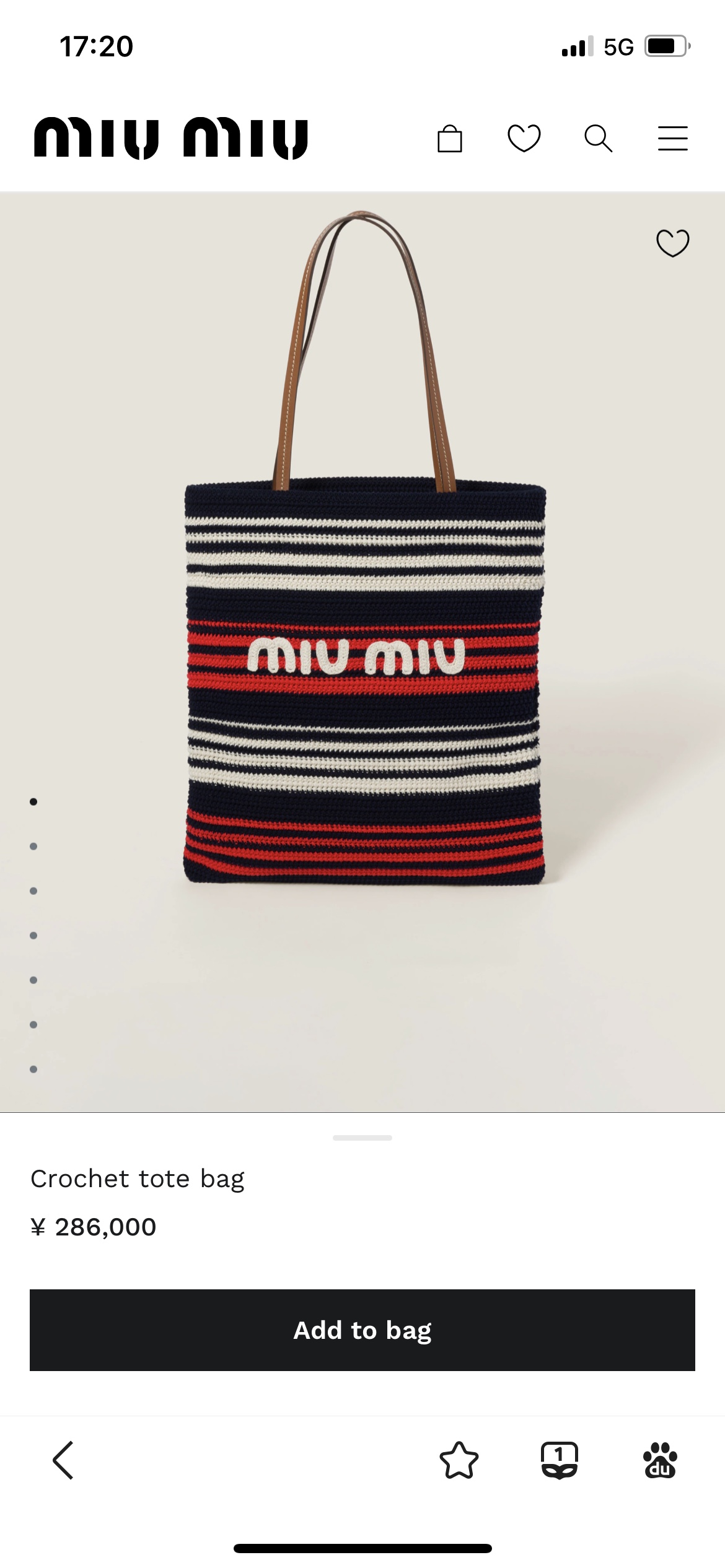 NO:199172,5BG, Miumiu, Miumiu198609095BG,MIUMIU,miumiu,Bag