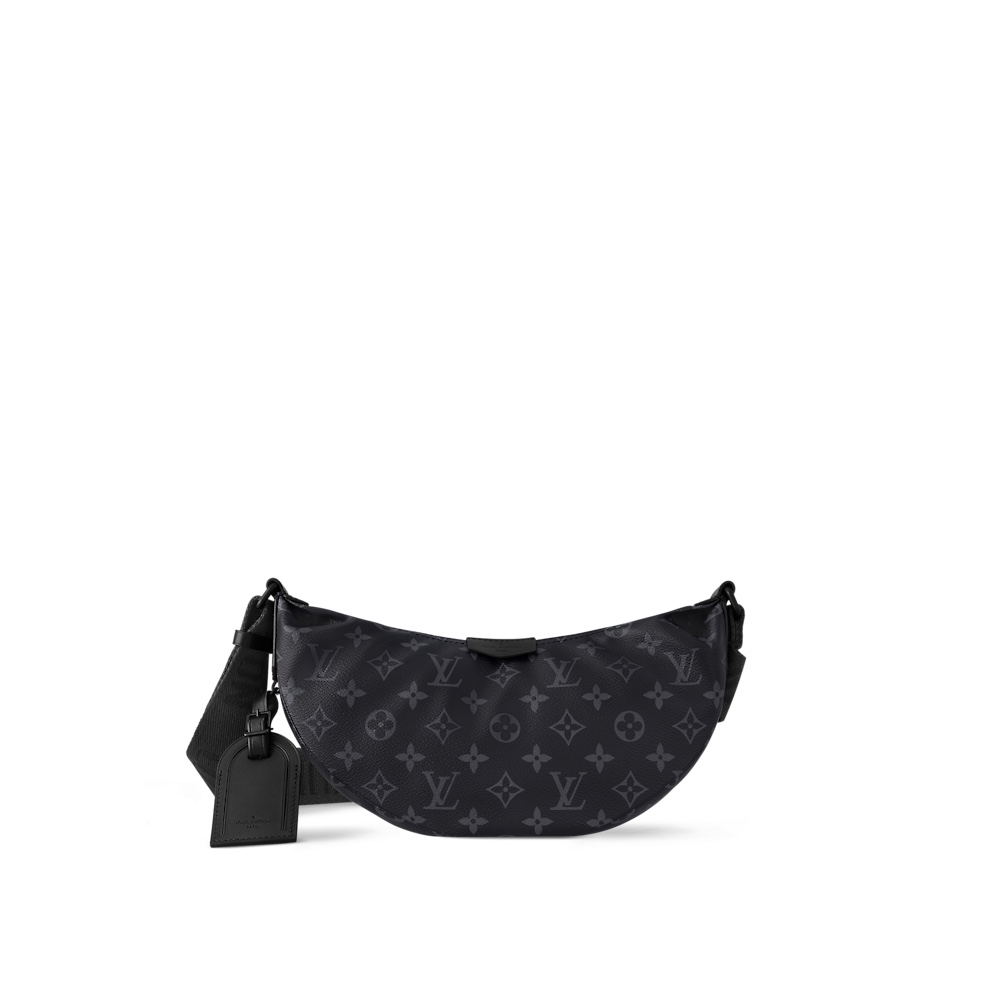 Louis Vuitton [HAMAC Small Handbag] M47158 Black Flower Official Show