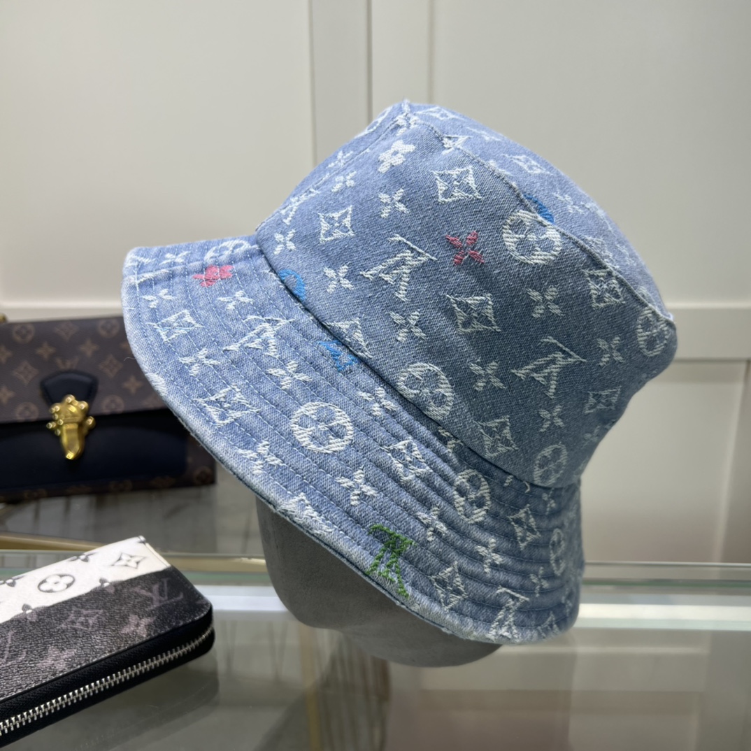 Louis Vuitton Sombreros Gorras Bordado Universal para hombres y mujeres Algodón