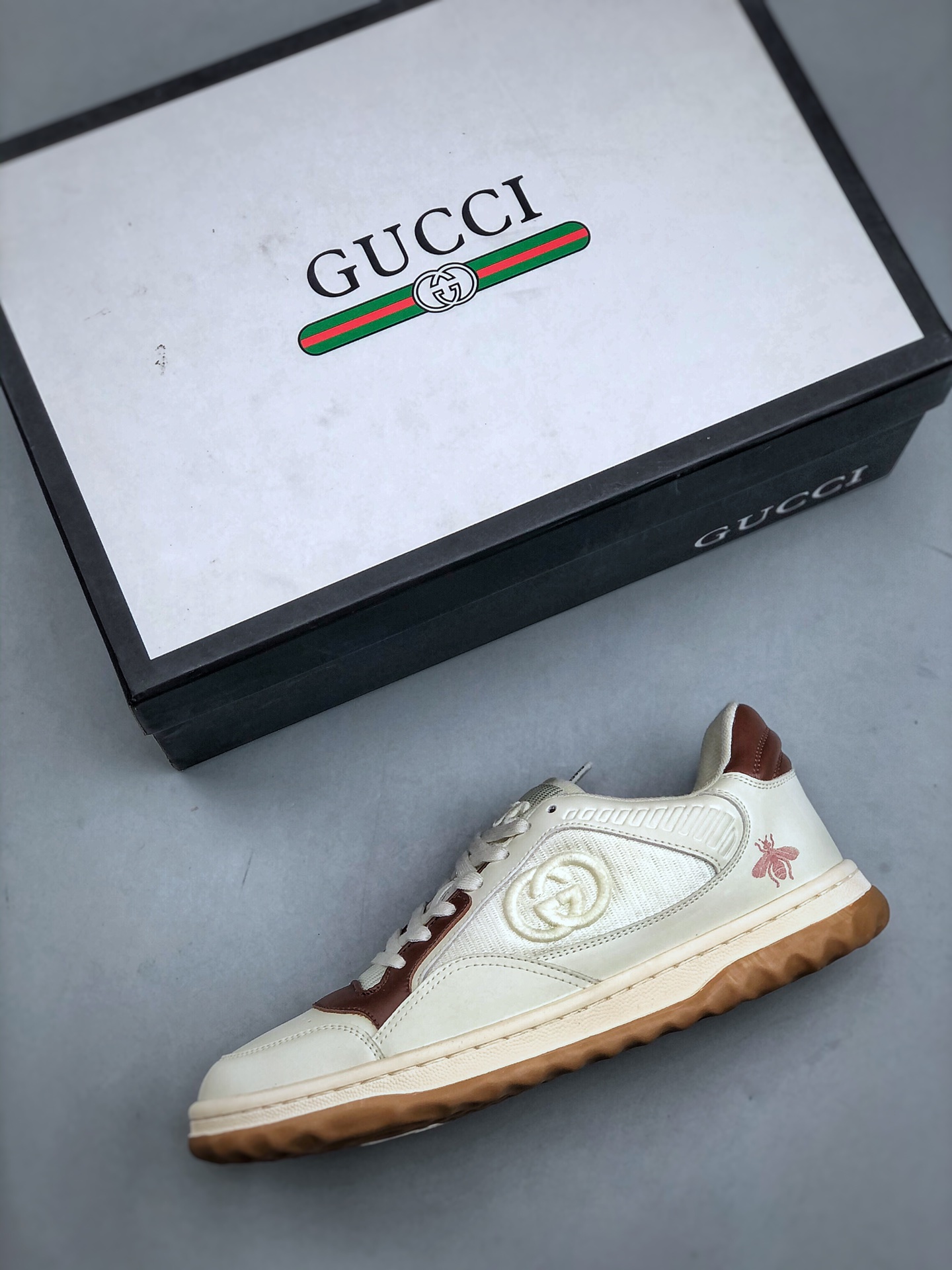 280 Gucci 轻奢单品 广东品质原厂 高奢古驰Gucci Screener GG High-Top Sneaker休闲潮鞋