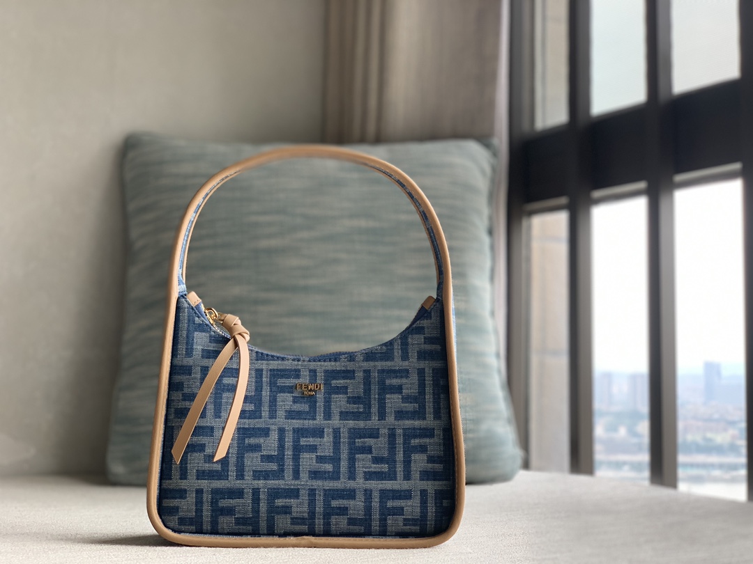 Fendi 24 first launch of new product channel boutique light blue denim