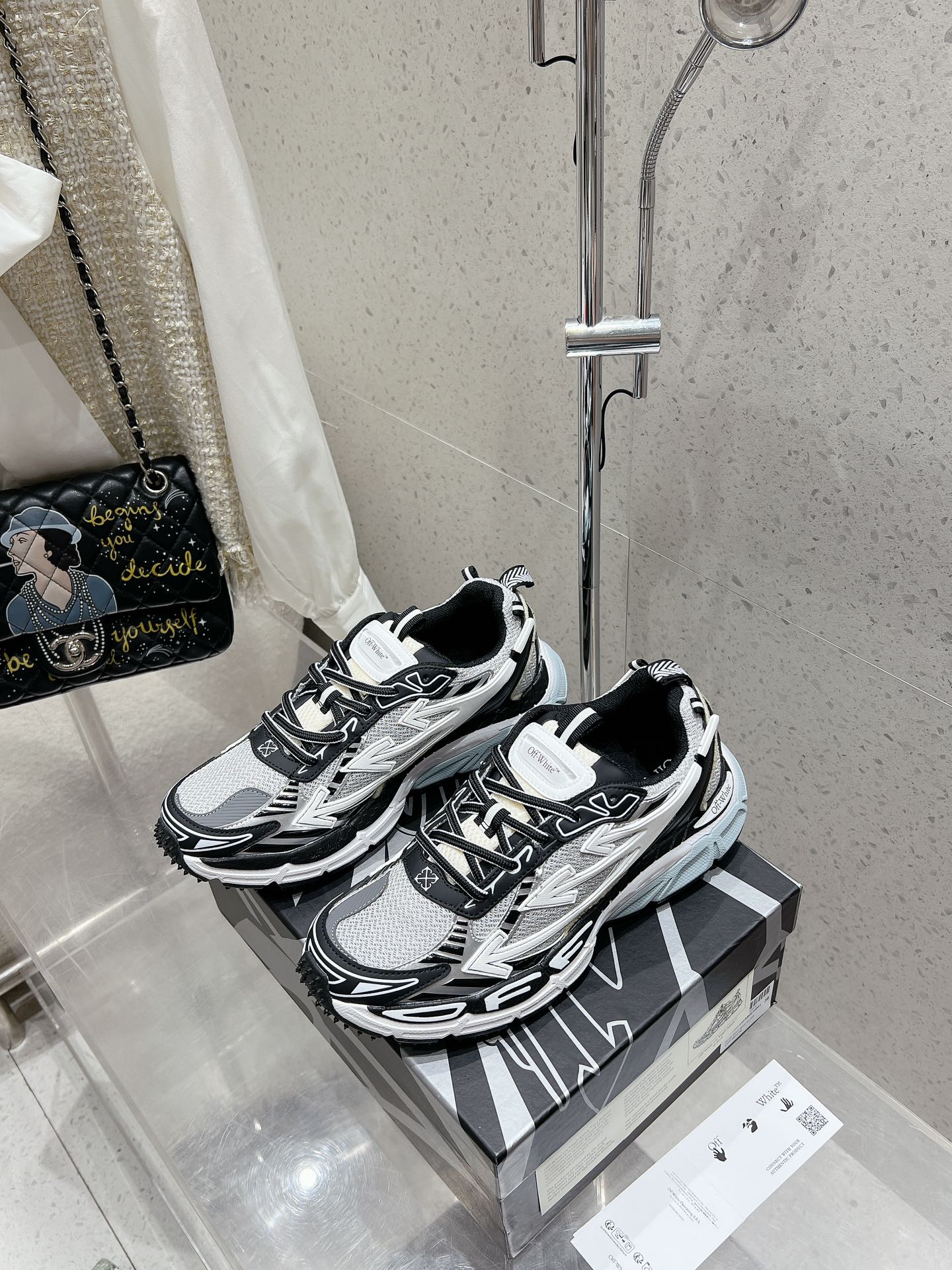 NO:441837,Off-White ss new BE RIGHTBACK series couples retro thick sole mesh color-blocking running shoes casual sports shoes top version original purchase developed products fabric original imported technology fabric + mesh inner original customized breathable mesh inner sole original mold open-slip foamed sole thickness about 4cm female size 35-40 male 39-44, dad shoes, off white, sneakers19860909Off-White ss新款 BE RIGHTBACK系列情侣款复古厚底网面拼色跑鞋休闲运动鞋 顶级版本原版购入开发做货 面料原版进口科技面料+网面 内里原版定制透气网里 鞋底原版开模防滑发泡大底 底厚约4cm 码数女35-40 男39-44,老爹鞋,off white,sneakers,Women's Shoes