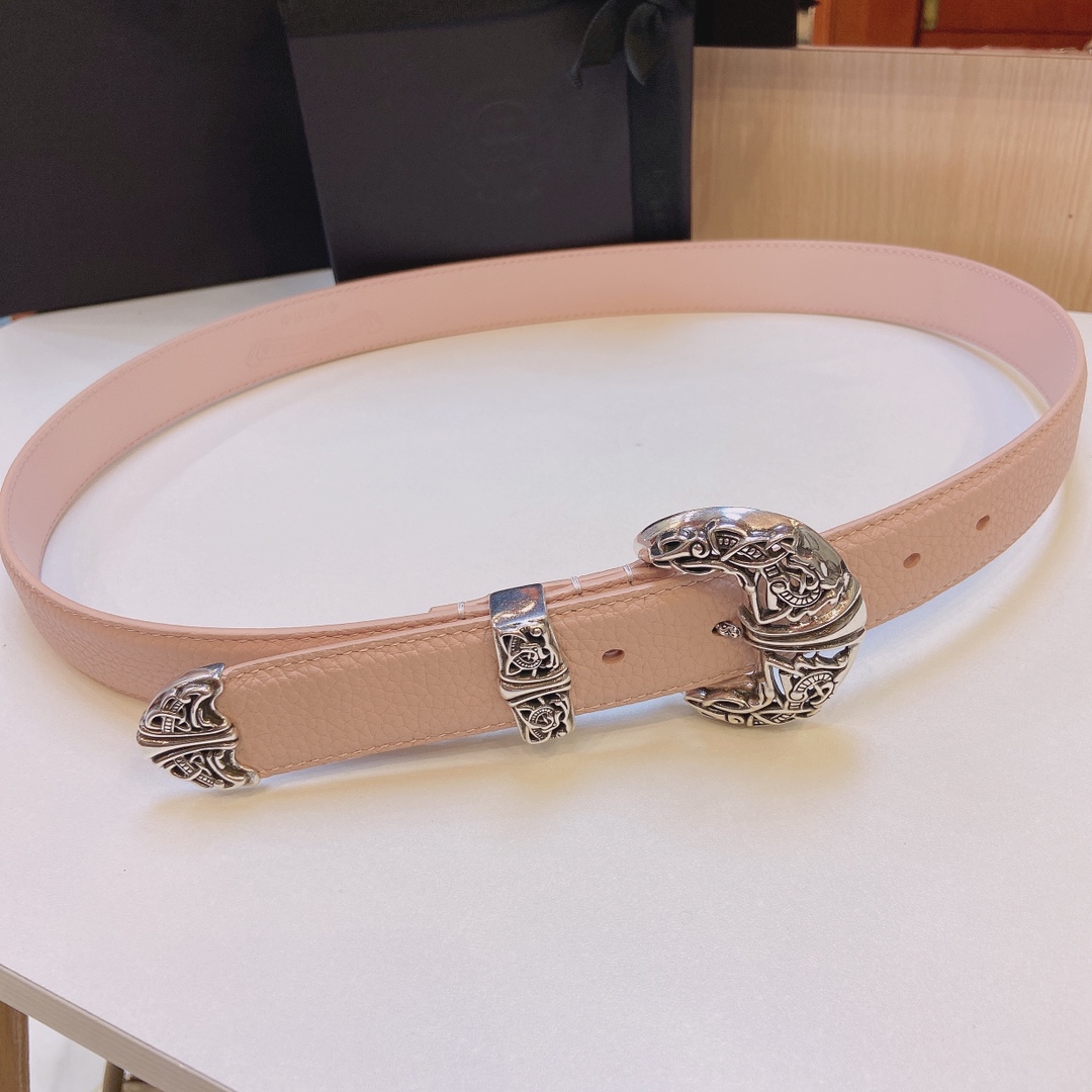 New Purchase Order: Grade ChromeHearts Crocson Belt, Celtron S925 Pure Copper Platinum Semen - 图片 1