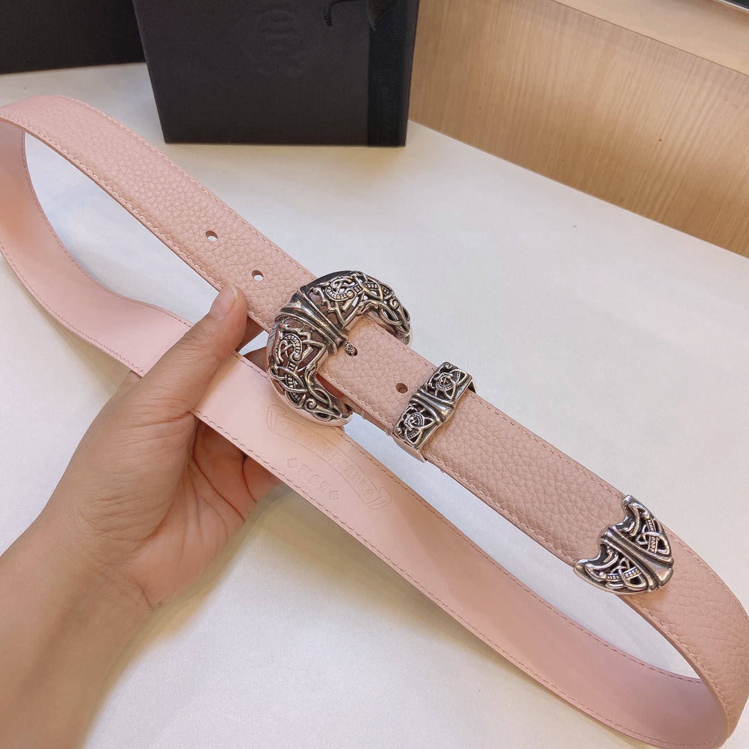 New Purchase Order: Grade ChromeHearts Crocson Belt, Celtron S925 Pure Copper Platinum Semen - 图片 3