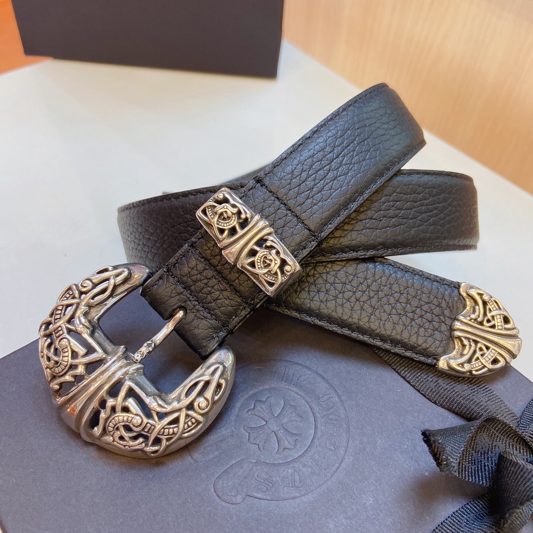 New Purchase Order: Grade ChromeHearts Crocson Belt, Celtron S925 Pure Copper Platinum Semen - 图片 5