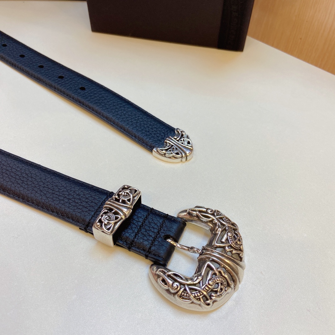 New Purchase Order: Grade ChromeHearts Crocson Belt, Celtron S925 Pure Copper Platinum Semen - 图片 4