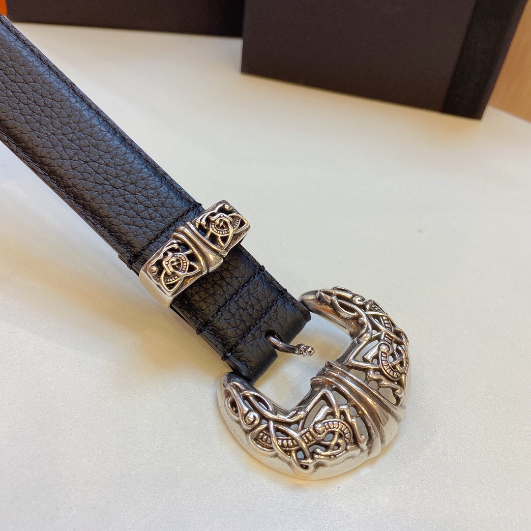 New Purchase Order: Grade ChromeHearts Crocson Belt, Celtron S925 Pure Copper Platinum Semen - 图片 3