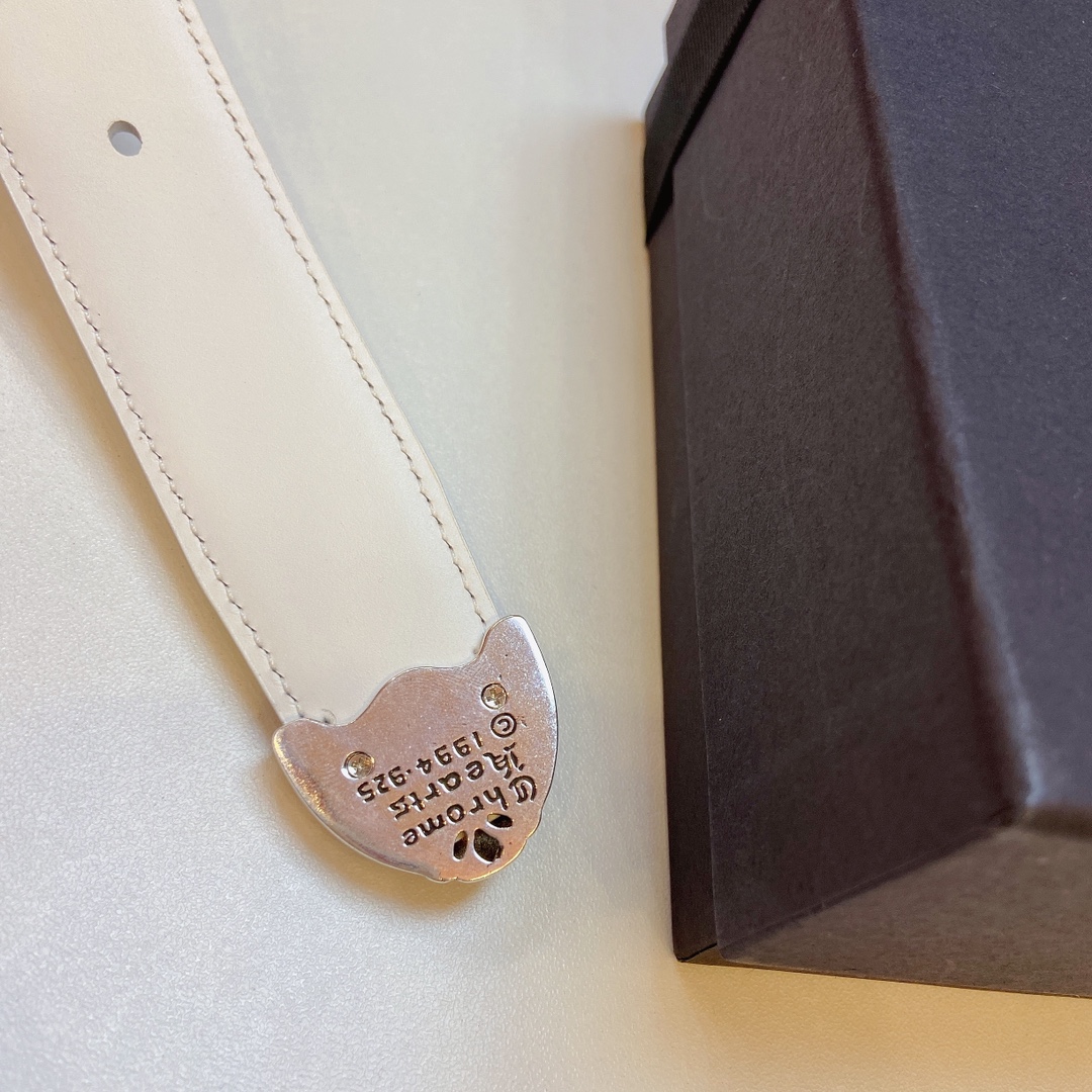 Purchase Order: Chrome Hearts Crocson Belt, S925 Pure Copper Platinum Semen, 3.0 cm Width - 图片 7