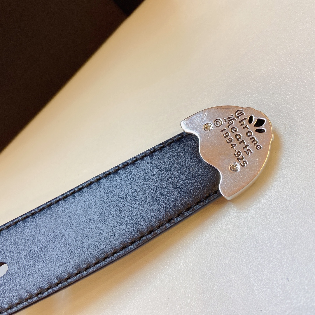 Purchase Order: Chrome Hearts Crocson Belt, S925 Pure Copper Platinum Semen - 图片 7