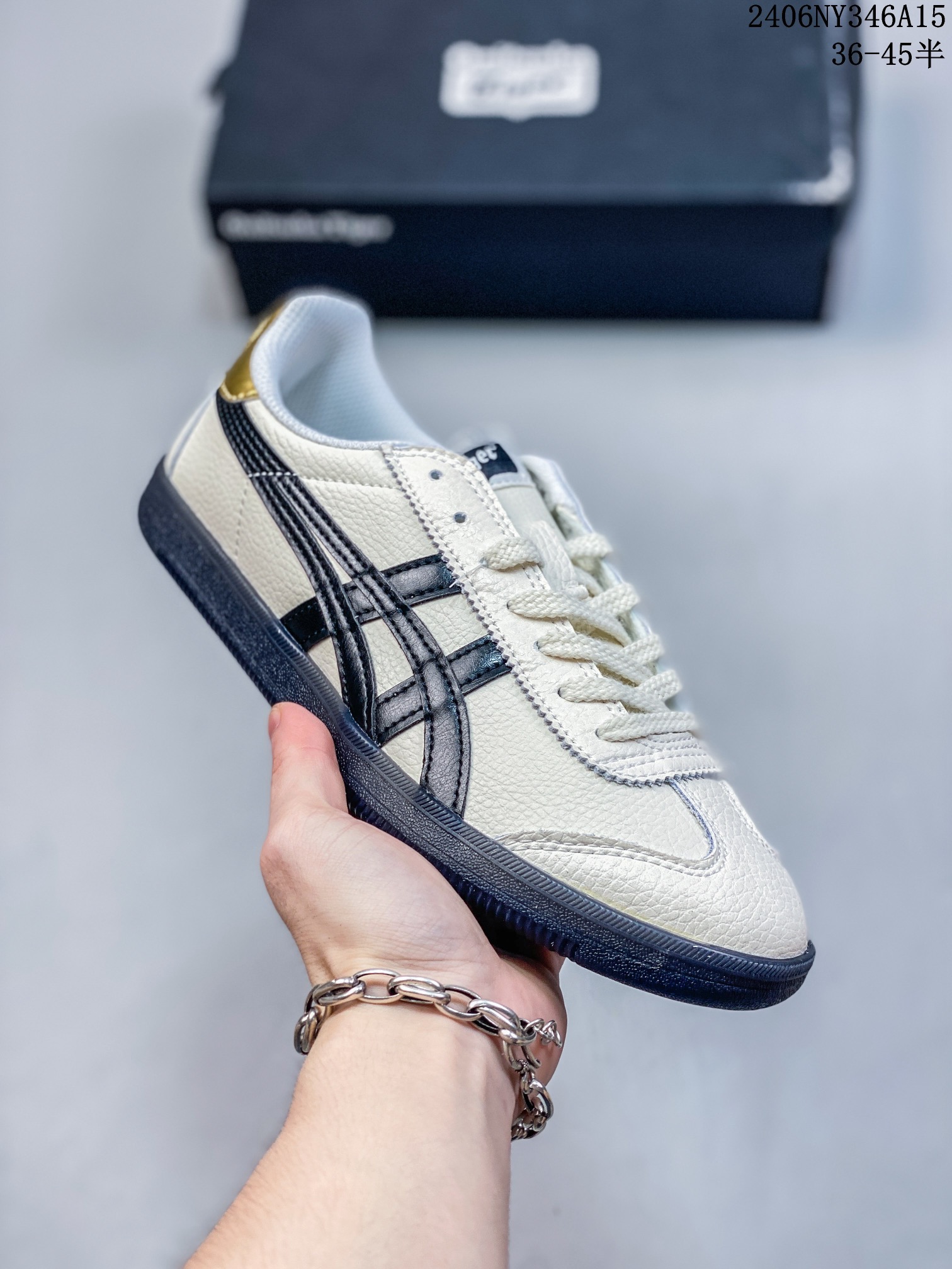 💰105 ID:xnm Onitsuka Tiger鬼塚虎TOKUTEN男女款运动复古板鞋时尚休闲德训鞋尺码:36-45半