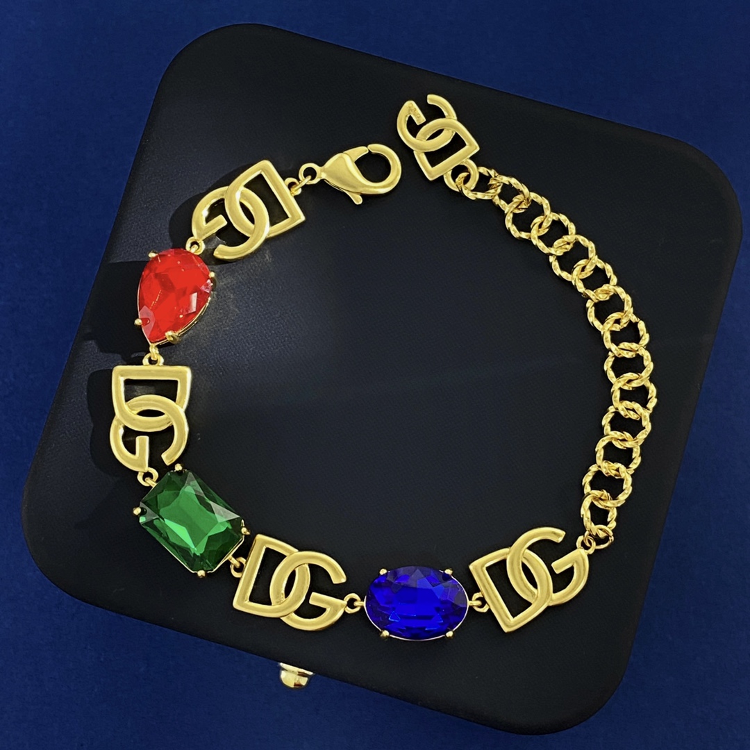 D&G Elliptical Diamond Hand-Link Necklace and Handcuff Set Details - 图片 4