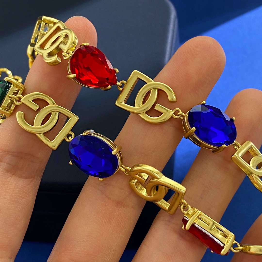 D&G Elliptical Diamond Hand-Link Necklace and Handcuff Set Details - 图片 9