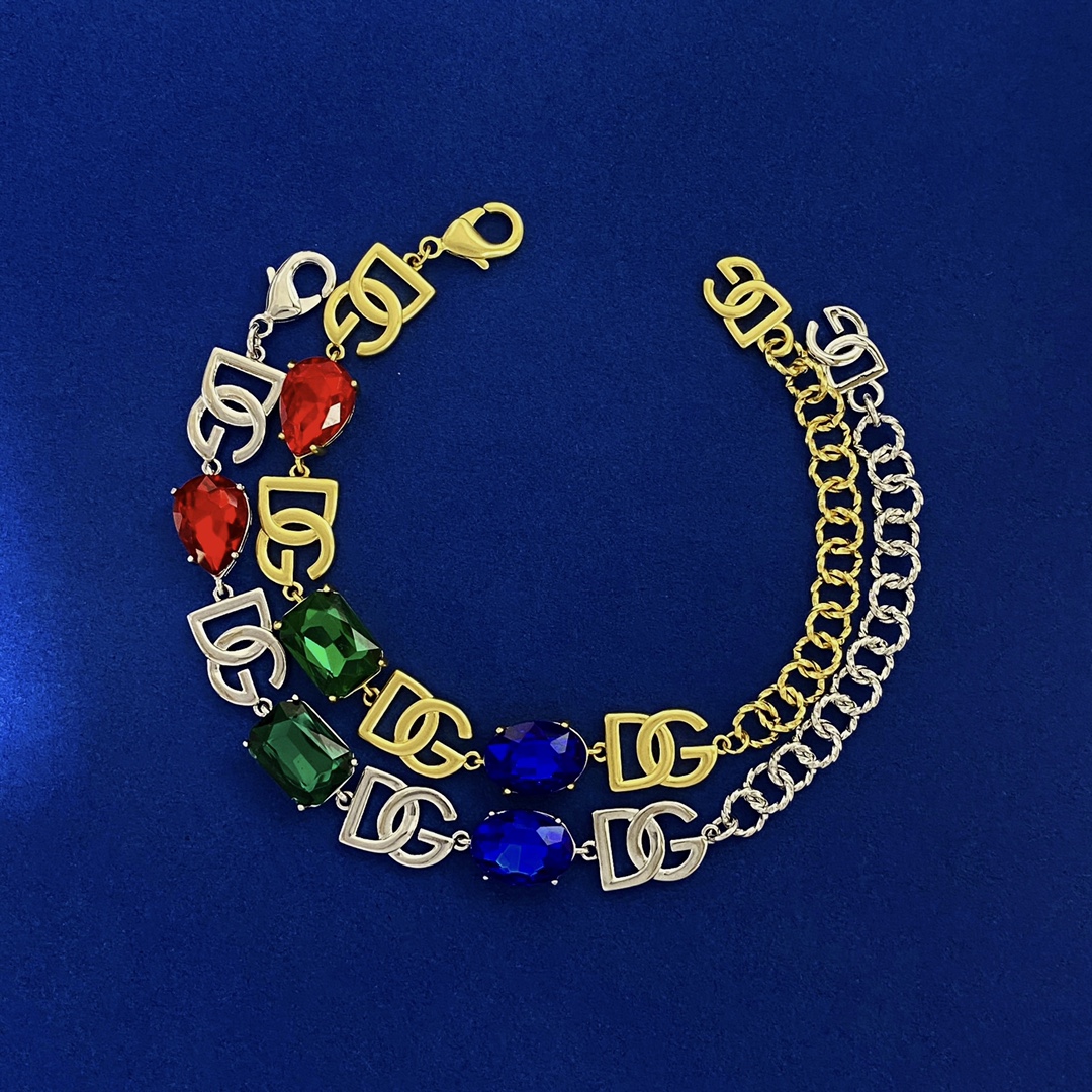 D&G Elliptical Diamond Hand-Link Necklace and Handcuff Set Details - 图片 6