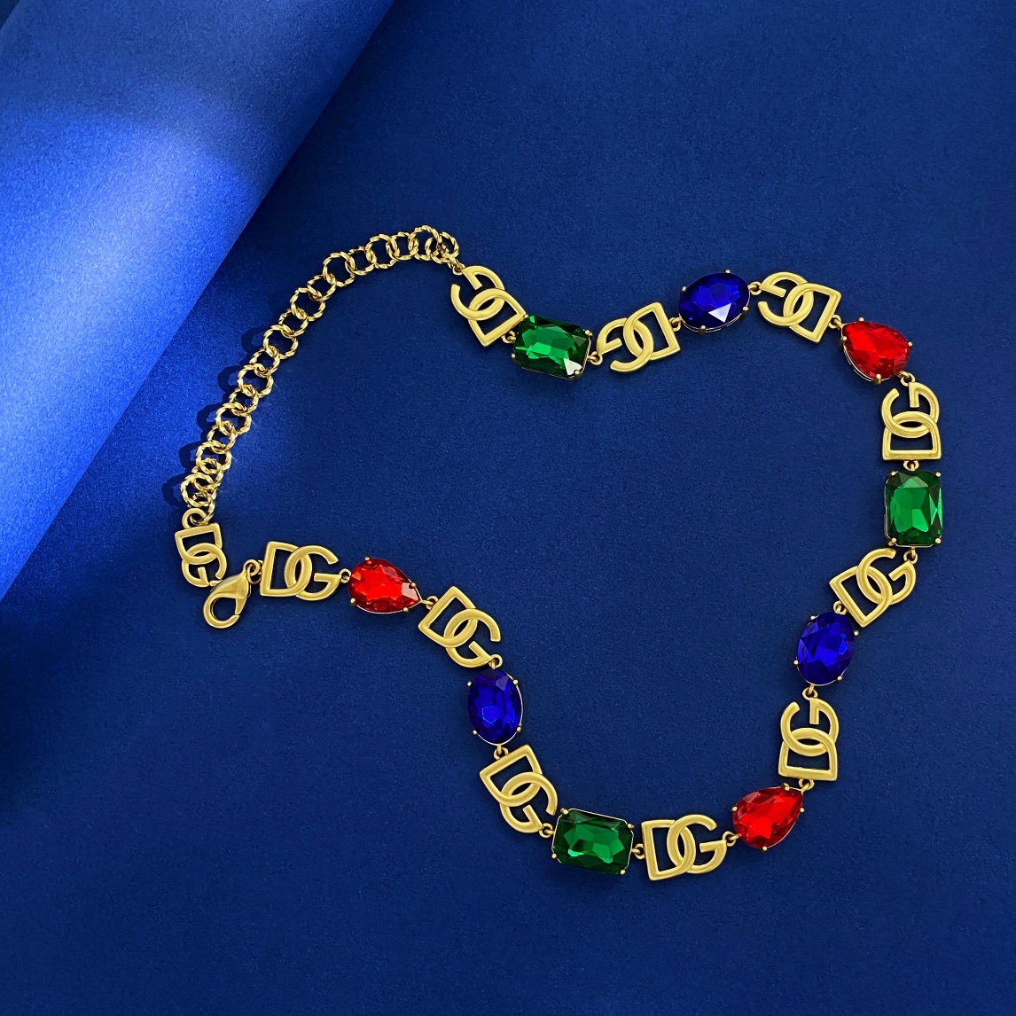D&G Elliptical Diamond Hand-Link Necklace and Handcuff Set Details - 图片 3