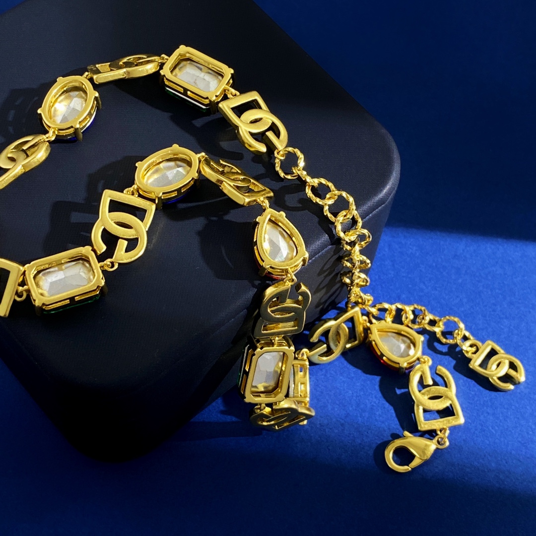 D&G Elliptical Diamond Hand-Link Necklace and Handcuff Set Details - 图片 7